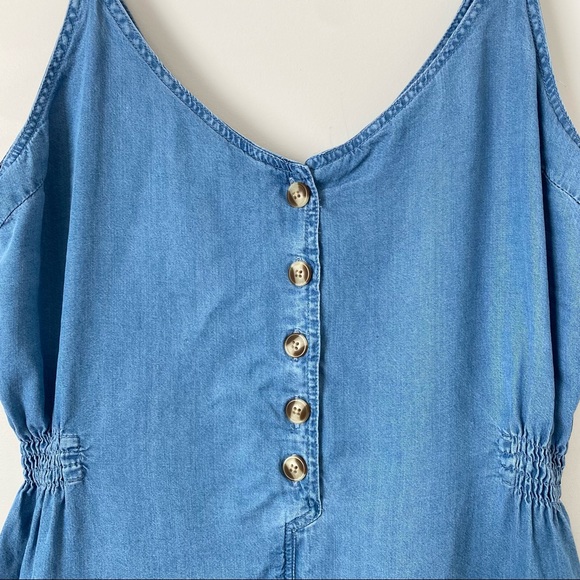 Thread & Supply Lyocell Button Down Romper - Picture 3 of 8